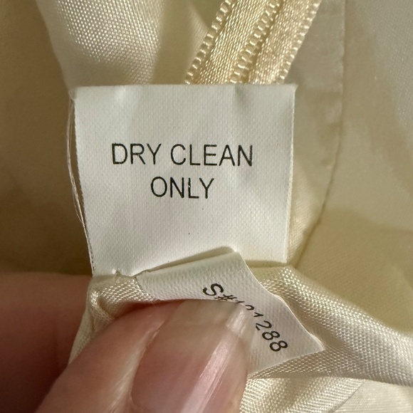 Kay Unger Yellow Green Silk Midi Dress Size 6 Fairycore - Picture 11 of 12